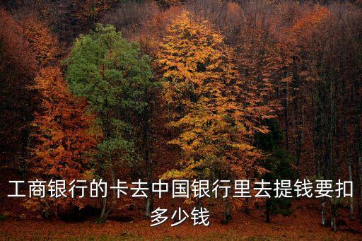 工商銀行的卡去中國(guó)銀行里去提錢要扣多少錢