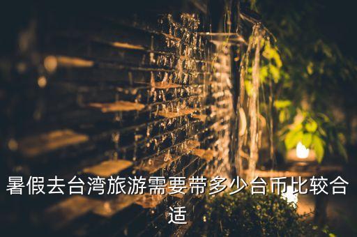 暑假去臺灣旅游需要帶多少臺幣比較合適