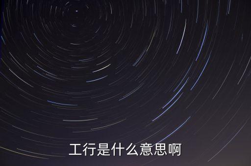 工行什么意思，工行是什么意思啊