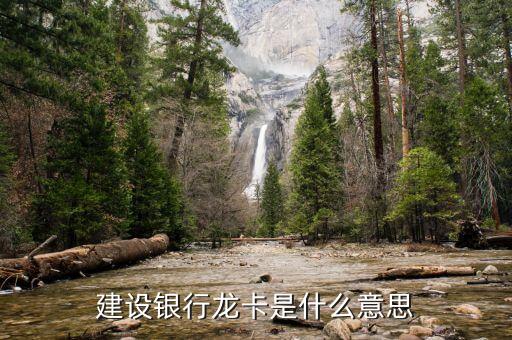 信用卡為龍卡的是什么意思，建設(shè)銀行龍卡是什么意思