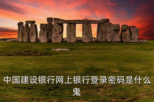 中國(guó)建設(shè)銀行網(wǎng)上銀行登錄密碼是什么鬼