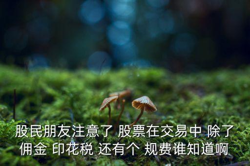 經(jīng)手費(fèi)是什么，股票賣出需要手續(xù)費(fèi)嗎