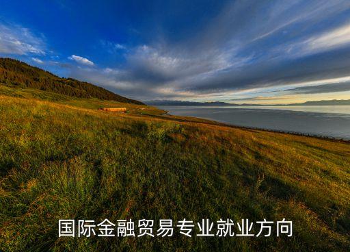 國(guó)際金融貿(mào)易專業(yè)就業(yè)方向