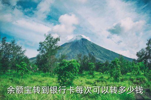 余額寶轉(zhuǎn)到銀行卡每次可以轉(zhuǎn)多少錢(qián)