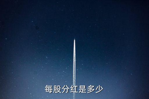 每股分紅是多少