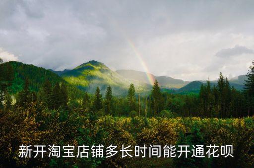 淘寶快速開通花唄額度是多少時間，淘寶開店以后怎么弄多久可以開通花唄支付