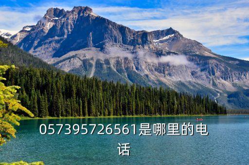 057395726561是哪里的電話