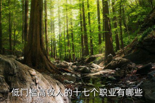 低門檻高收入的十七個(gè)職業(yè)有哪些