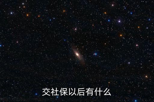 交社保以后有什么