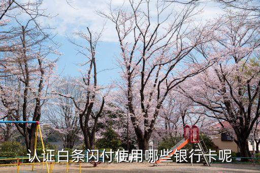 認(rèn)證白條閃付使用哪些銀行卡呢