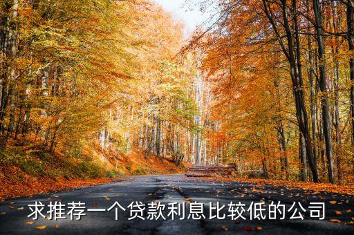 什么公司貸款利息低，能不能幫我介紹幾家 借貸利息低的借貸公司謝謝
