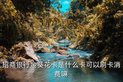 金葵花卡屬于什么卡種，招商銀行金葵花卡是什么卡可以刷卡消費嘛