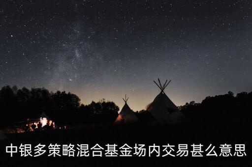 什么是多策略基金，中銀多策略混合基金場內(nèi)交易甚么意思