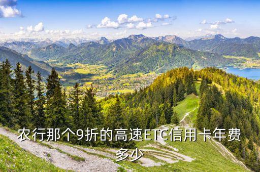 etc車主信用卡年費(fèi)是多少，Etc年費(fèi)是多少錢