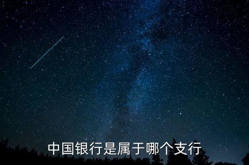 中國銀行是屬于哪個支行
