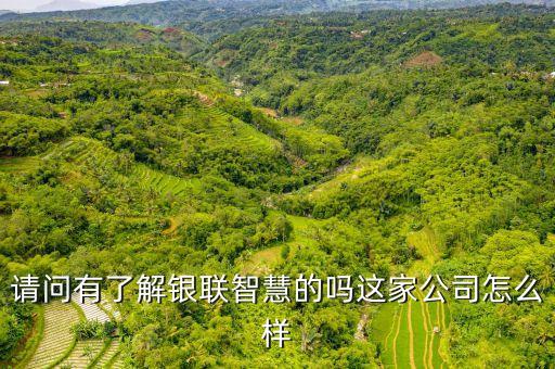 請(qǐng)問(wèn)有了解銀聯(lián)智慧的嗎這家公司怎么樣