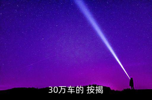 30萬車的 按揭
