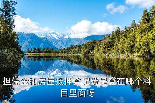 抵押登記費(fèi)入什么科目，辦理企業(yè)融資而支付的抵押登記費(fèi)入甚么科目