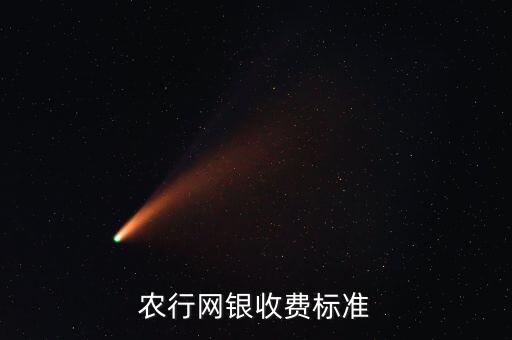 農(nóng)行網(wǎng)銀收費(fèi)標(biāo)準(zhǔn)