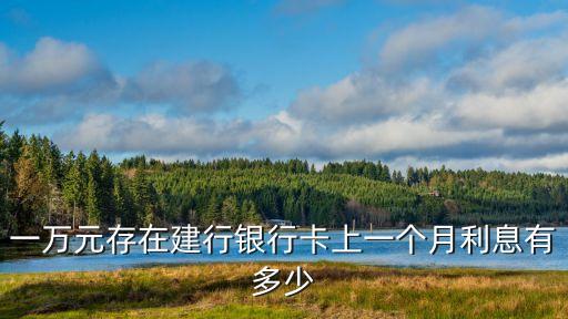 一萬(wàn)元存在建行銀行卡上一個(gè)月利息有多少