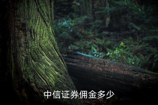 中信手機(jī)開戶傭金多少錢，中信證券傭金多少