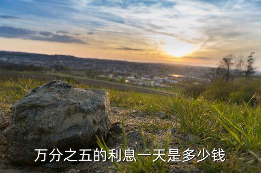 日利率萬5一天多少錢，日息萬分之5按天計算利息怎樣算的