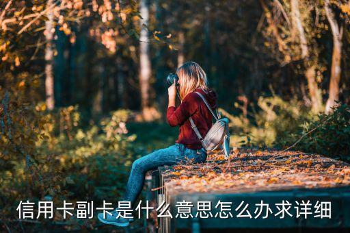 信用卡副卡是什么意思怎么辦求詳細(xì)