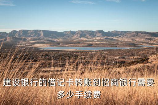 建設(shè)銀行的借記卡轉(zhuǎn)賬到招商銀行需要多少手續(xù)費(fèi)