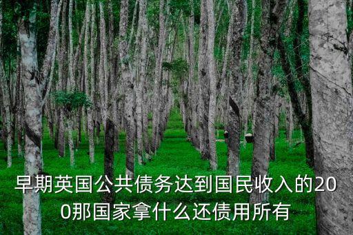 政府用什么來還債煥息，早期英國公共債務(wù)達到國民收入的200那國家拿什么還債用所有