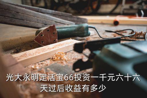 光大永明定活寶66投資一千元六十六天過后收益有多少
