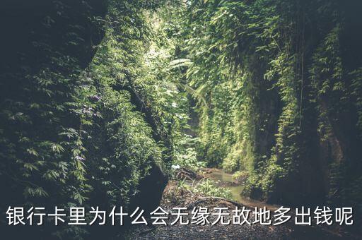 銀行卡里為什么會(huì)無緣無故地多出錢呢