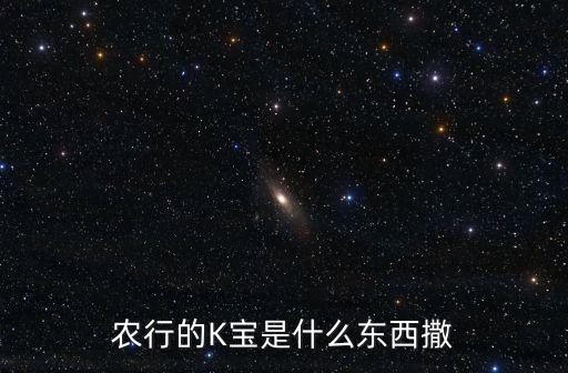 農(nóng)行的K寶是什么東西撒