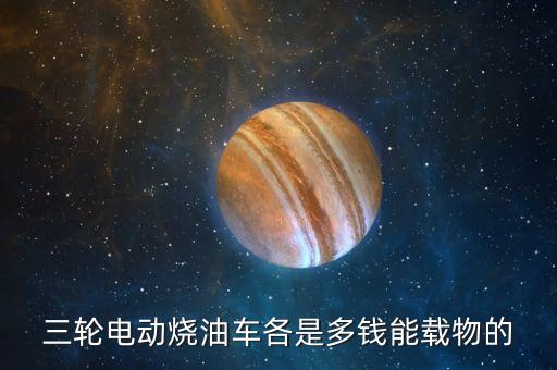 三輪電動燒油車各是多錢能載物的