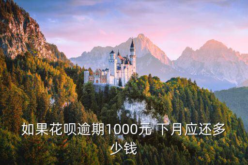 花唄1000逾期利息怎么算利息是多少錢，花唄借1000元分12期逾期1年半利息本金一次性還完要多少錢