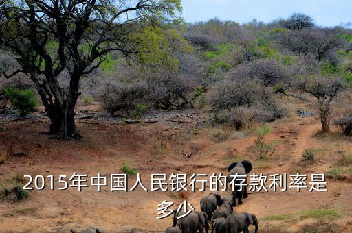 銀行的存款活期利率是多少2015年，2015年中國(guó)人民銀行的存款利率是多少