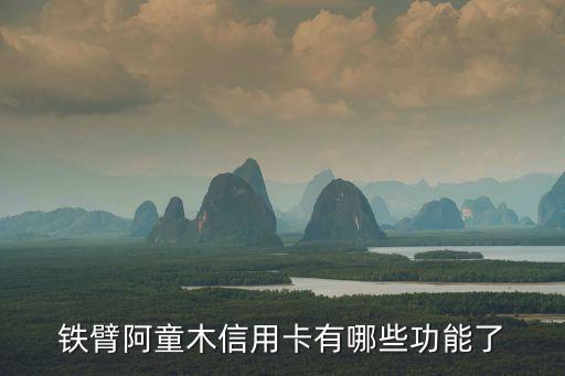 鐵臂阿童木信用卡有哪些功能了