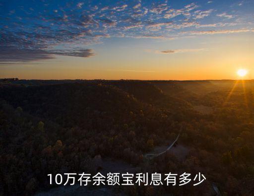 10萬存余額寶多少利息是多少，存十萬元在余額寶里一年有多少