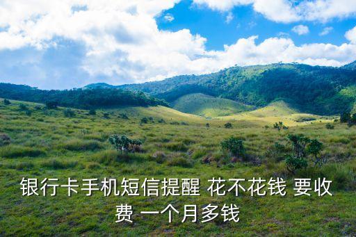 銀行卡手機(jī)短信提醒 花不花錢 要收費(fèi) 一個(gè)月多錢