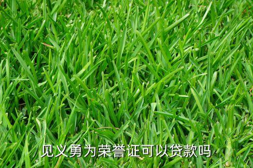 見義勇為榮譽(yù)證可以貸款嗎