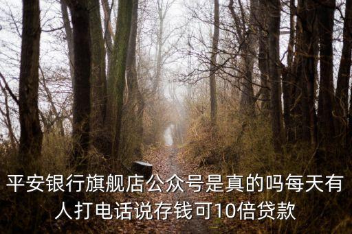 平安銀行旗艦店公眾號是真的嗎每天有人打電話說存錢可10倍貸款