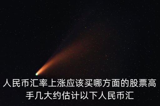 人民幣漲 買(mǎi)什么股，人民幣匯率上漲應(yīng)該買(mǎi)哪方面的股票高手幾大約估計(jì)以下人民幣匯