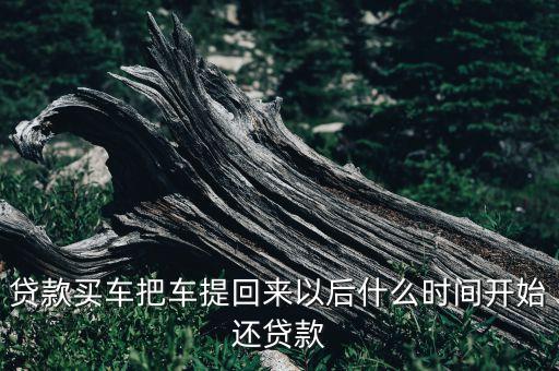 車貸什么時(shí)候開始還款，貸款買車把車提回來以后什么時(shí)間開始還貸款