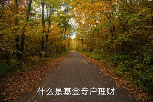 什么是基金專戶理財