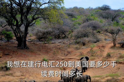 我想在建行電匯250到美國要多少手續(xù)費時間多長