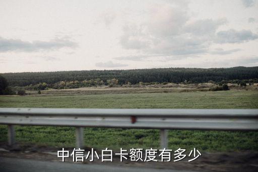 中信小白卡額度有多少