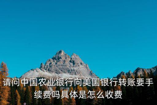 農(nóng)業(yè)匯款美國手續(xù)費多少，農(nóng)業(yè)銀行網(wǎng)上銀行國際轉(zhuǎn)賬美金手續(xù)費多少