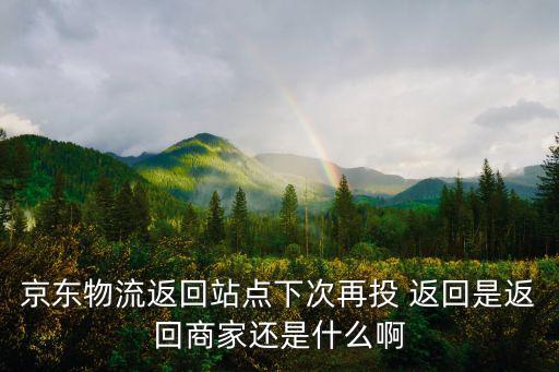 京東物流返回站點下次再投 返回是返回商家還是什么啊