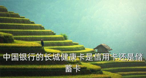 中國(guó)銀行的長(zhǎng)城健康卡是信用卡還是儲(chǔ)蓄卡