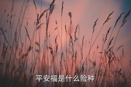 平安福是什么險種