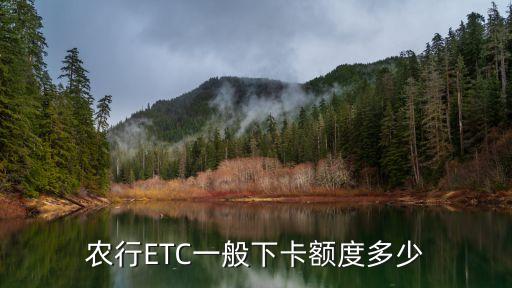 農(nóng)行可以辦etc信用卡額度多少錢啊，農(nóng)行etc信用卡宇通金卡額度多少